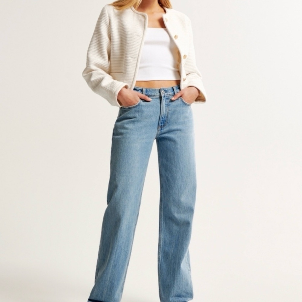 A&F low rise baggy jean